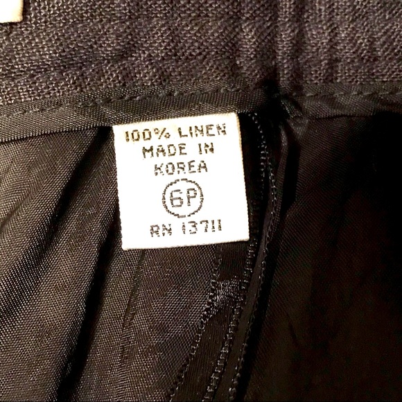 Black Linen Skirt - Picture 6 of 10